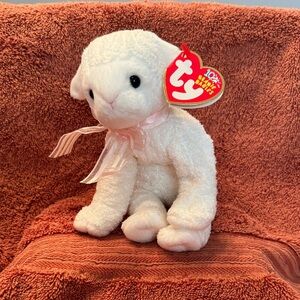 Ty Beanie Babies - Lullaby the Lamb - Retired 2002 plush toy w/tags